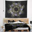 Tapisserie mauve à motif floral-28486274