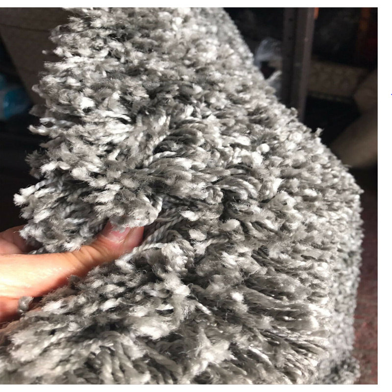 Kailum Solid Colour Shag Area Rug, Rectangle 120 x 170cm