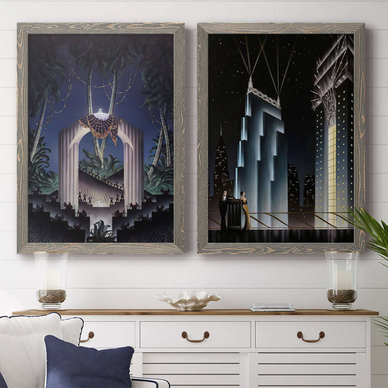 Deco Paradise - Toile encadrée de qualité supérieure - prête à être accrochée, H 27,5 po x l 75 po x P 1,5 po, Gris