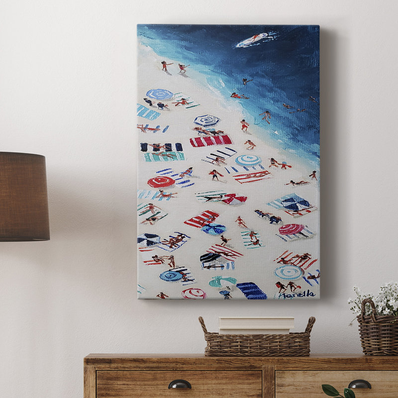 Break Out Beach - galerie Cavas sur mesure, H 12 po x l 8 po