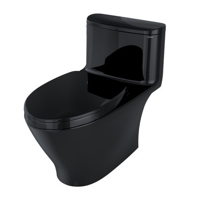 TOTO® Nexus® 1G® One-Piece Elongated 1.0 GPF Universal Height Toilet with SS124 SoftClose Seat, WASHLET+ Ready, Ebony