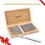 Ensemble de 6 couteaux à steak Barenthal, couteaux dentelés en acier inoxydable avec coffret, lame tranchante de 12 cm (4,8 pouces) pour barbecues et soupers entre amis.