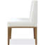 Chaise d'appoint et fauteuil rembourrés en perle blanche et bisque Seabourne