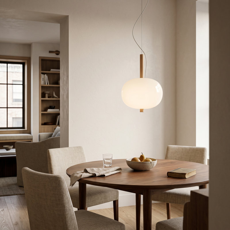 Ilargi 1 - Light LED Pendant, Light Wood