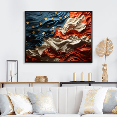 Drapeau moderne des États-Unis II - impressions encadrées