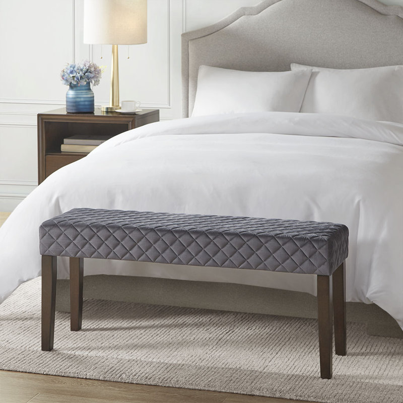 Manoharan Polyester Upholstered Bench