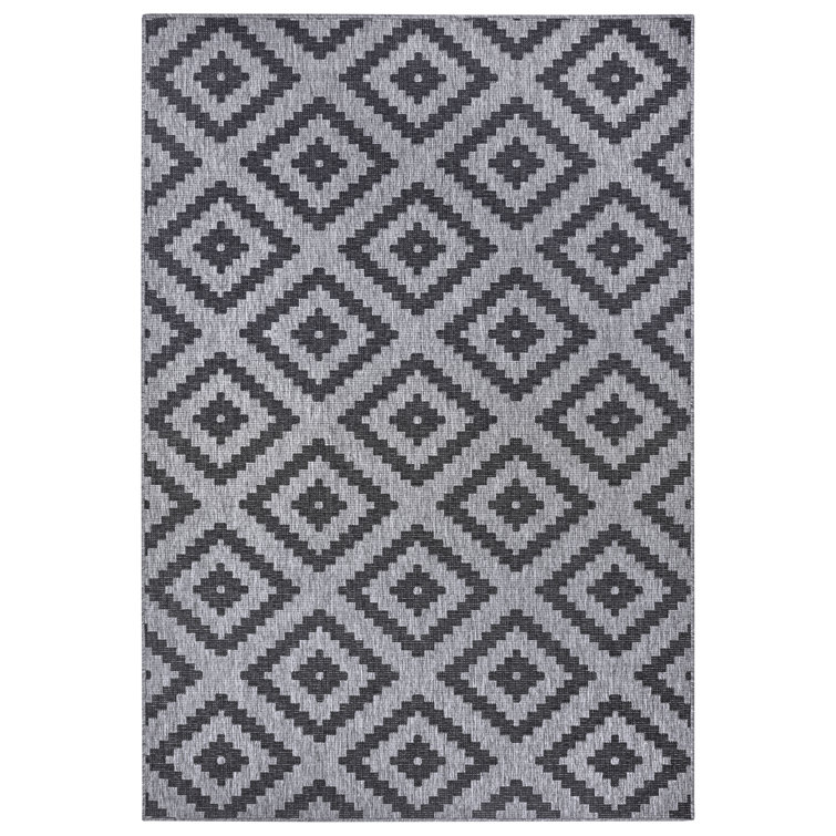 Malta Flatweave Night Silver Rug