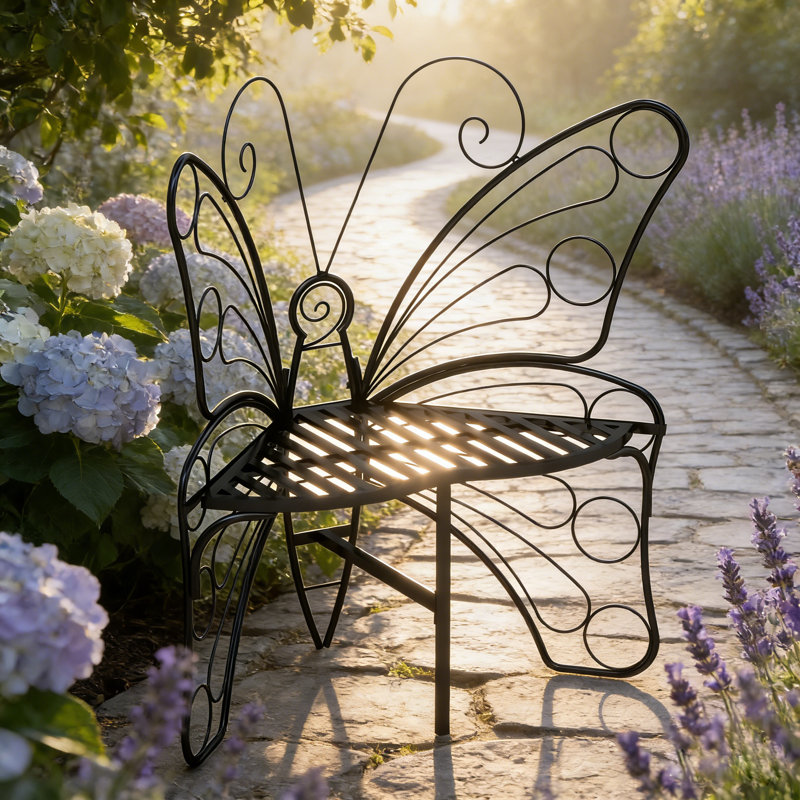 Banc de jardin Elegant Butterfly