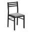 Ensemble de table de salle à manger, ensemble de 3 pièces, petit, abattant 35 po, cuisine, métal, stratifié gris, contemporain, moderne-809323697-809323710