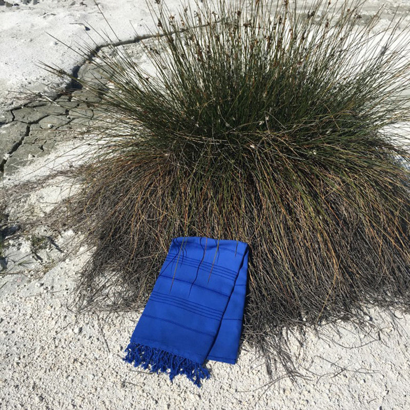 Premium Fouta Beach Towel, 100% Cotton, 37.4 x 68.9 inches | High Water Absorbent & Ultra Soft, 5.1 oz/sq ft | Machine Washable, Ideal for Beach, Pool, or Spa, Stylish Blue Design for Ultimate Comfort