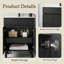 Meuble-lavabo simple autoportant 24 po avec plateau en céramique 24 po Modern-1645841872