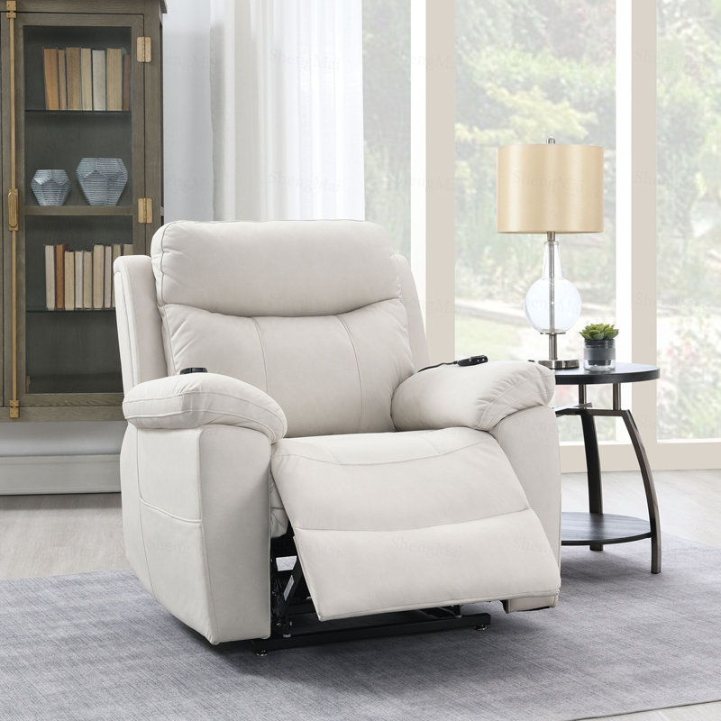 Fauteuil inclinable électrique en microfibre Chriki
