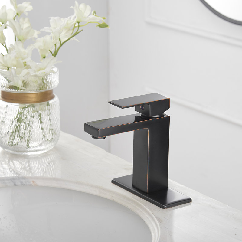 WIZ Single Handle Single Hole Low-Arc Bathroom Faucet, 46 cm H x 30 cm W