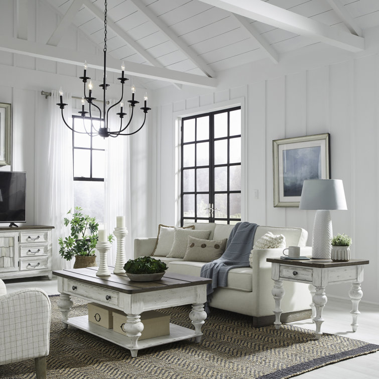 Brilie 3 Piece Cocktail Table Set w/ Two End Tables