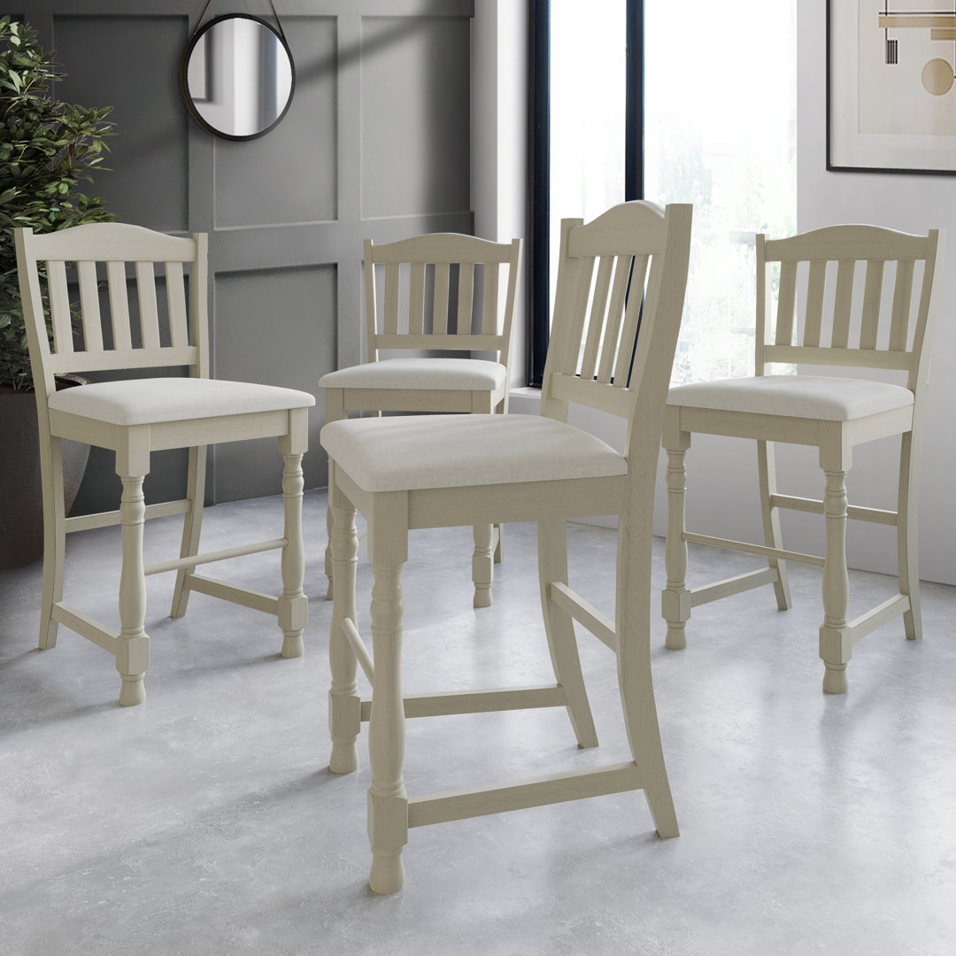 Beeta Linen Slat Back Side Chair (Set of 4) Ophelia & Co.
