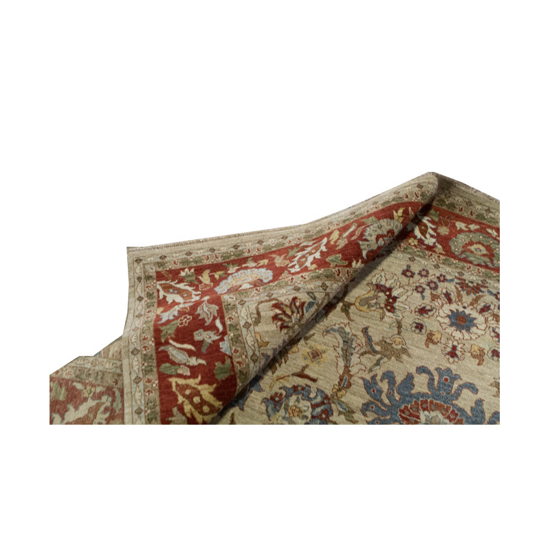 Oriental Area Rug in Camel/Red/Gray