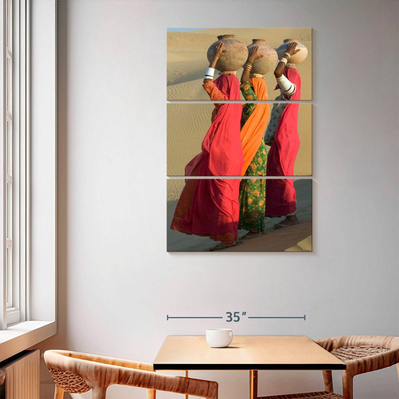 Femmes d'eau du désert Leisha, H 65 po x l 42 po
