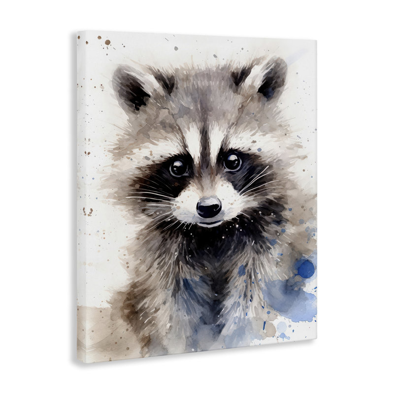 Art mural sur toile Woodland Nursery Raccoon par Franklyn Gregory bp-478_CN, H 20 po x l 16 po