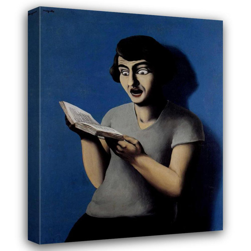 The submissive reader, 18" H x 14" W