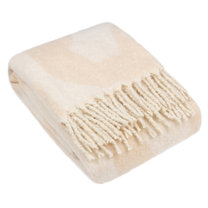 Satanta Hand Woven Throw Blanket, Marshmallow