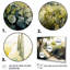 Fresh Garden At The Country II - 3 pièces, reproduction sur cadre flottant sur toile-87914241-87914236