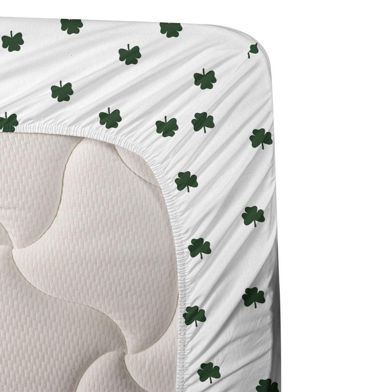 Ensemble de draps à motif de feuilles de palmier 4 pièces Ambesonne, Ensemble de draps pour lit simple TG avec 1 taie d