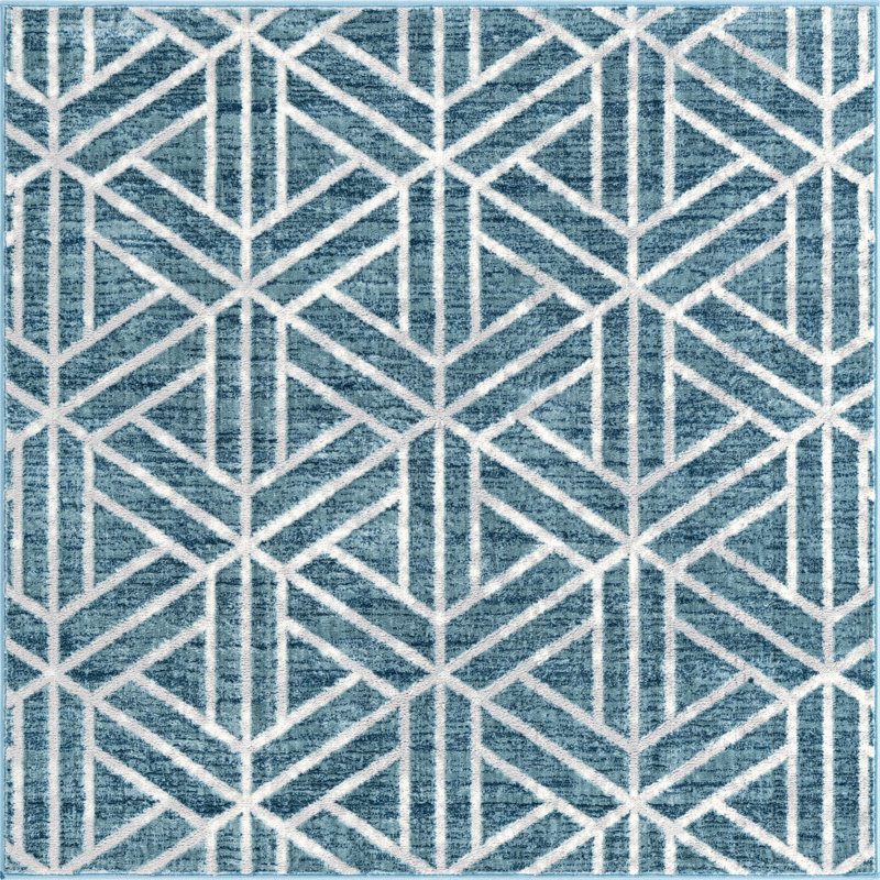 Eshin Abstract Indoor Rug, Square 5'3"