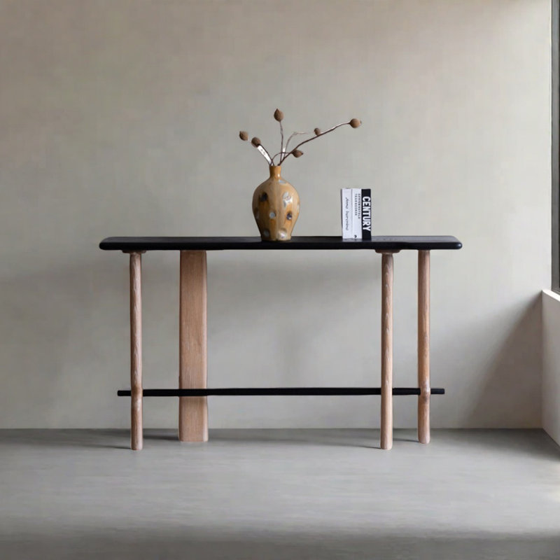 Retro Minimalist Console Table, 35.43" H x 62.99" W x 14.17" D