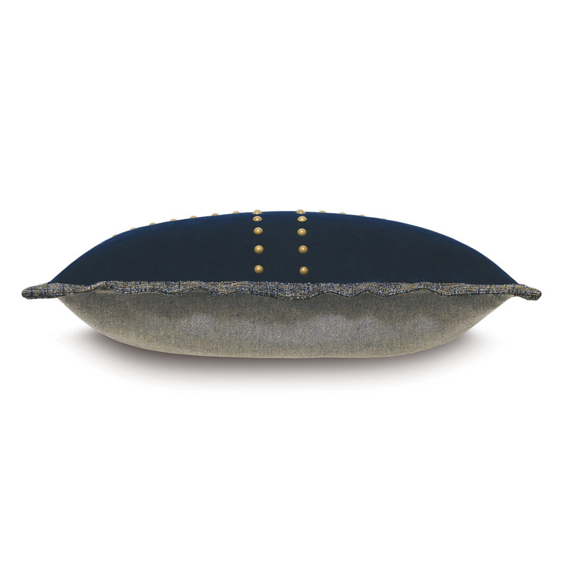 Coussin rectangulaire en coton Edward, Polyester