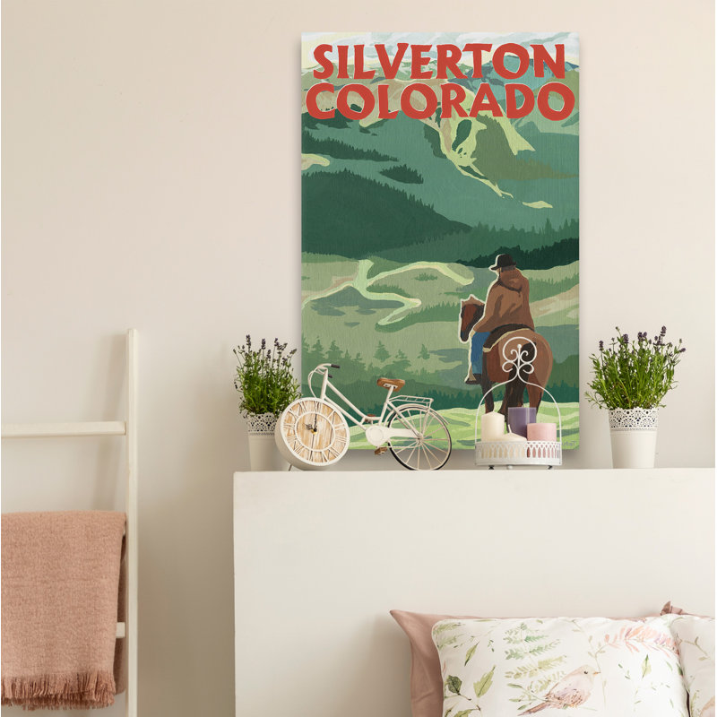 Silverton, Colorado - reproduction d'art sur toile tendue, H 12 po x l 8 po x P 1,5 po