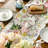 Bunny Rabbit Egg Flower Easter Table Runner, Seasonal Spring Kitchen Dining Table Decoration For Home Party Decor-1116559799