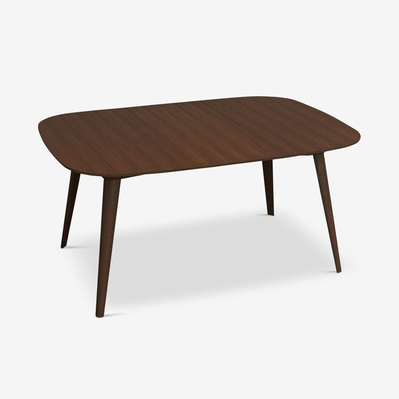 Bridge Dining Table, Walnut, Brown