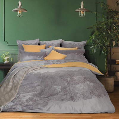 Gores Grey 130 TC Duvet Cover