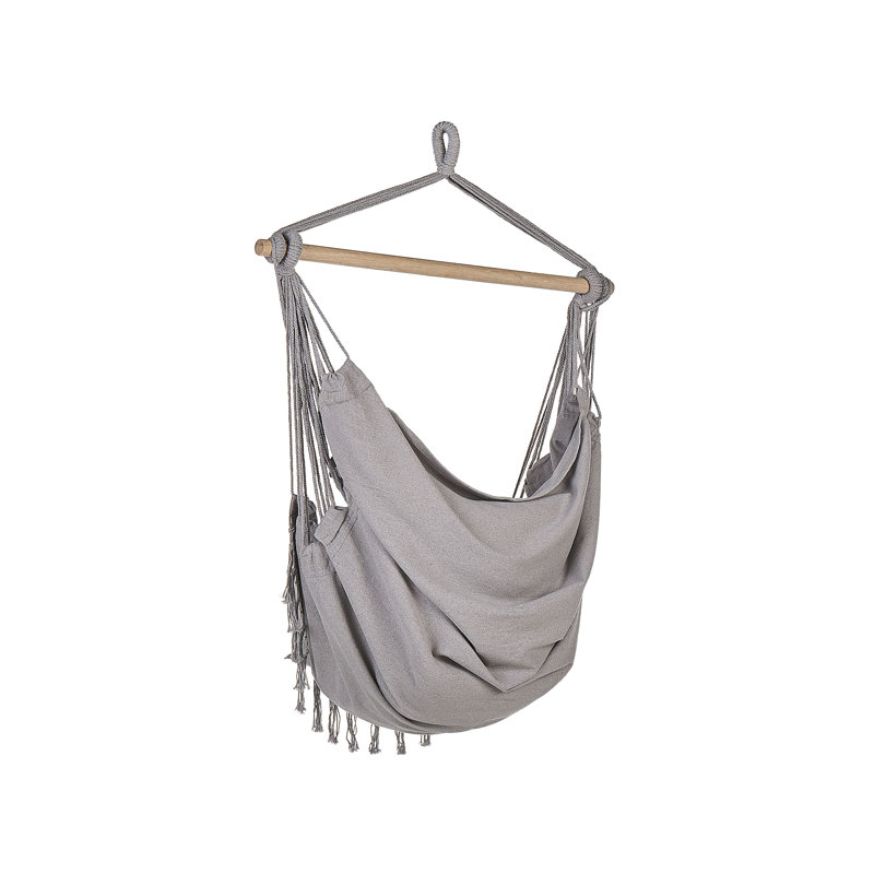 Balibo Cotton Hanging Chair, Light Grey