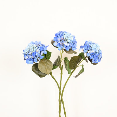 Arrangement floral d'hortensia artificiel de 24 po pour le remplissage de vase, bouquet de fleurs de longue tige florale de tige de verdure de ferme pour les décorations de table de centre de table de bureau à domicile