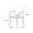 Beige Solid back arm Chair(Set of 2)
