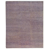Wool Area Rug in Purple/Gold