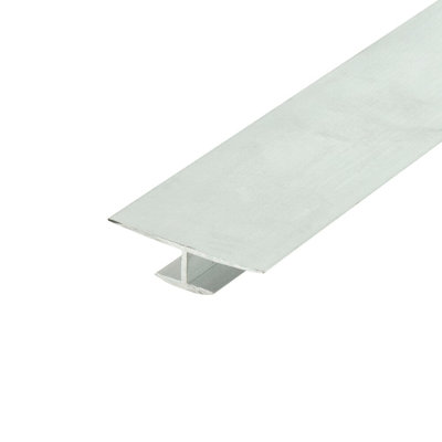 Outwater Aluminum H Channel Fits Material 1/4 To 9/32 Inch Mill Finish Aluminum Divider Moulding 72 Inch Length (Pack Of 10)