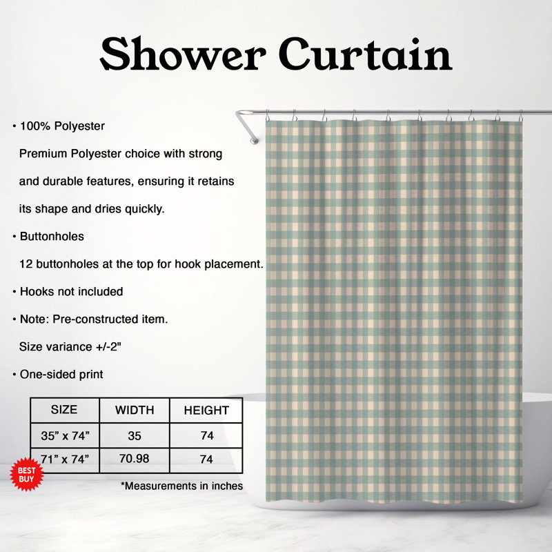 Cozy Plants - Premium Shower Curtain, 74"H x 71"W, Green