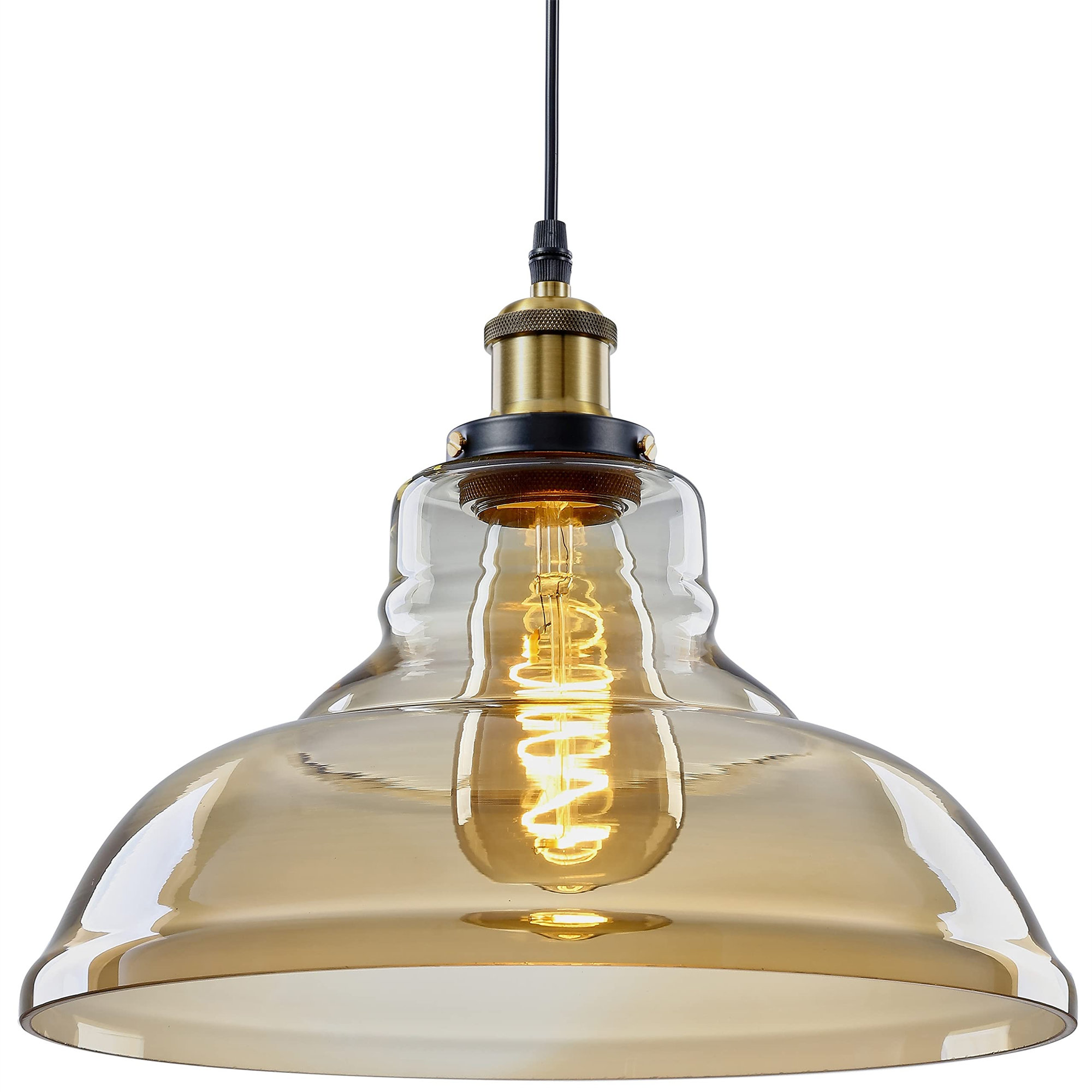 Industrial single store pendant light