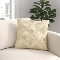 Posh Box Ivory Solid Ivory Large Throw Pillow With Insert – LOOMLAN