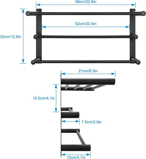 QIANXING Wall Mounted Towel Rack