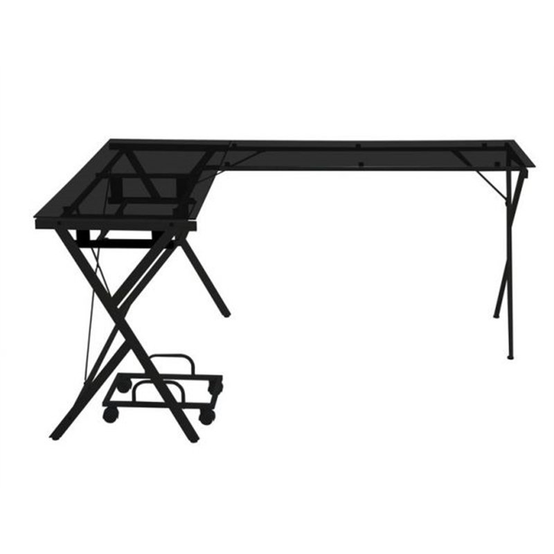 Bureau en L Demico, Noir