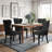 Faux Leather Wing Back Dining Chairs with Diamond-Tufted Back (Set of 4)-116529682-112741150