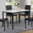 Noyes Metal Dining Table With Laminated Faux Marble Top-1086522983