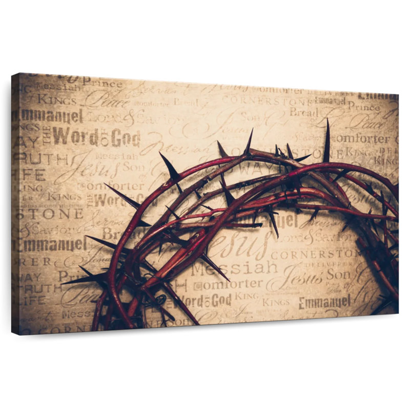 Couronne d'épines d'Adella Jesus, H 26 po x l 39 po