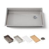 Strive® 32 In. Undermount Single-Bowl Workstation Kitchen Sink