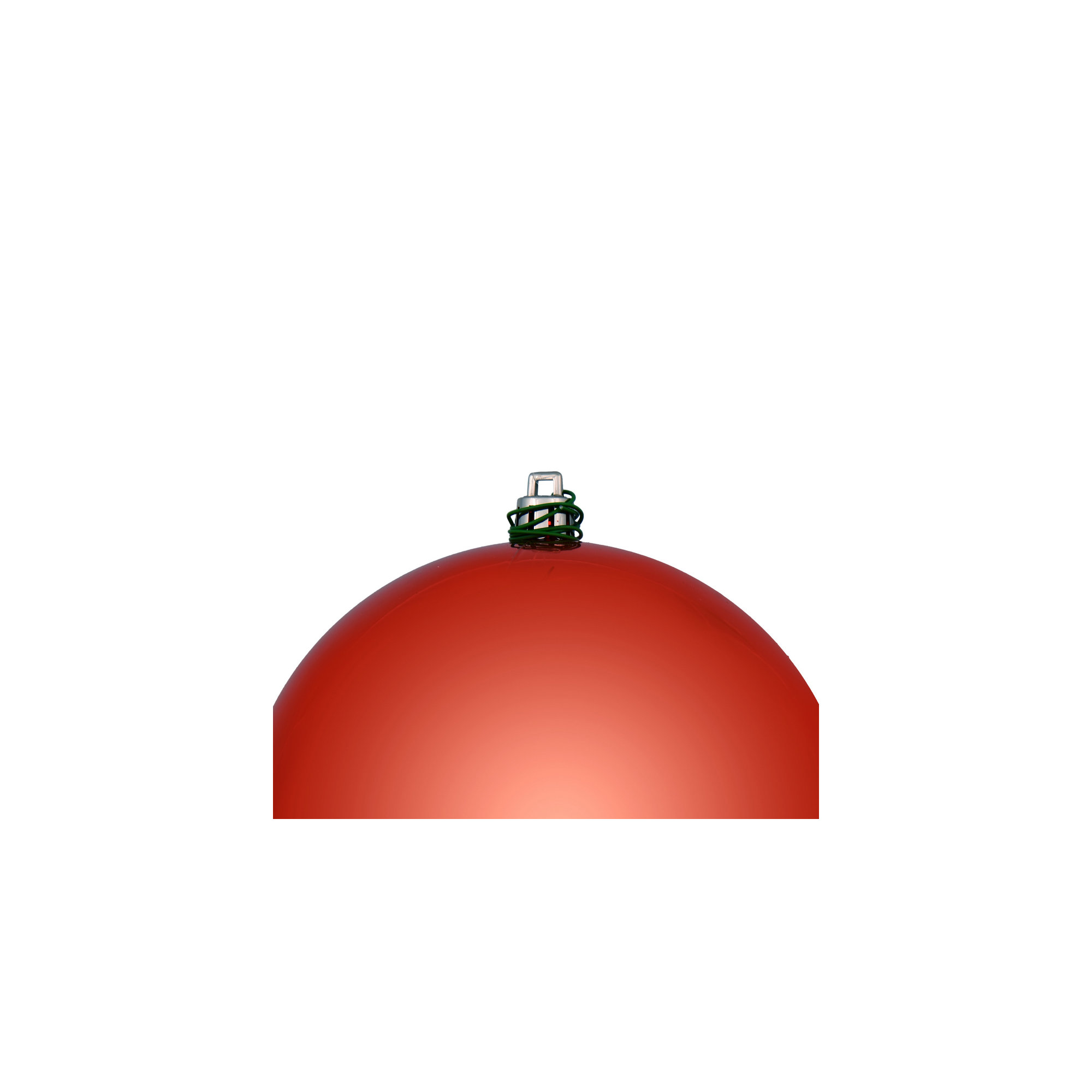 Holiday Décor Ball Ornament, Bittersweet, 4" H x 4" W x 4" D