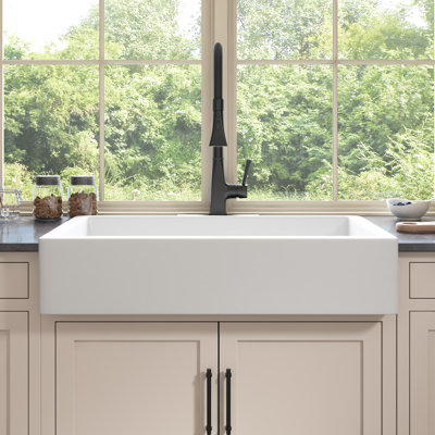 30'' L Single Bowl Ceramic Kitchen Sink
