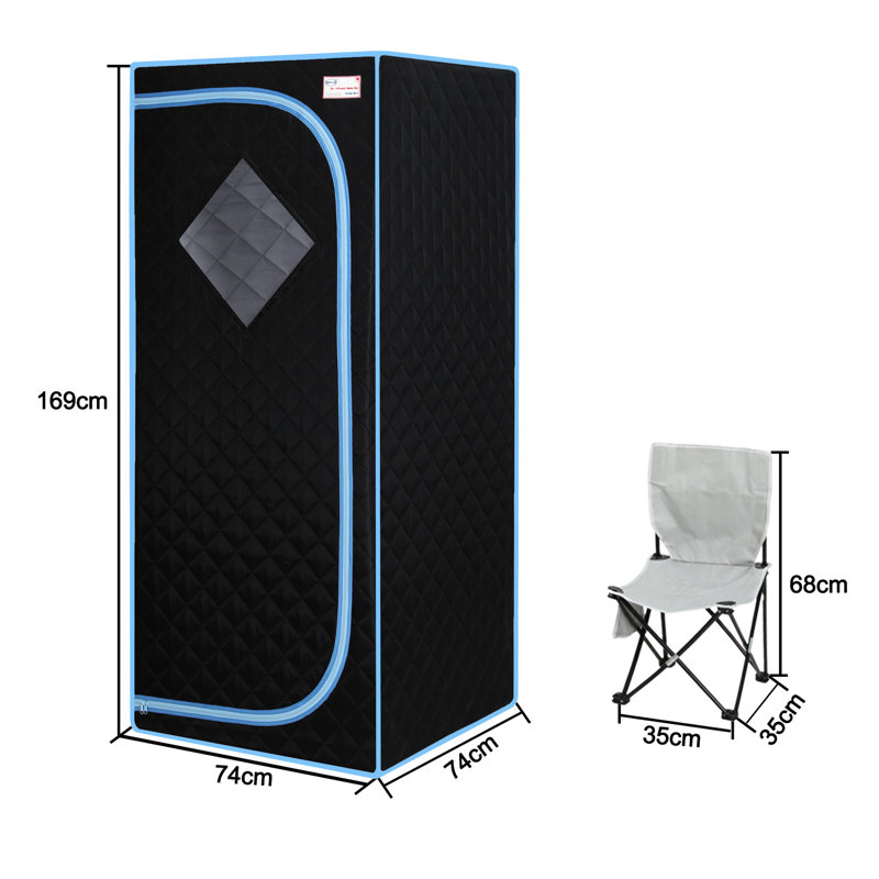 Spa infrarouge pliable - Réglage de la durée et de la température - Housse de siège portative pour plus de confort